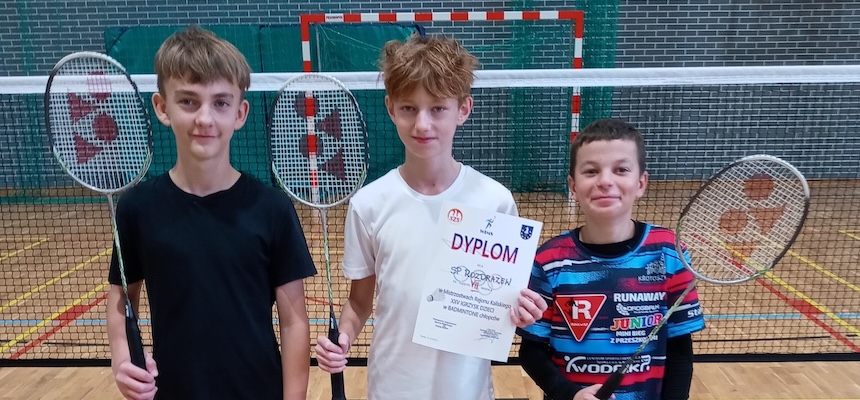 Finał rejonu w drużynowym badmintonie chłopców w ramach Igrzysk Dzieci
