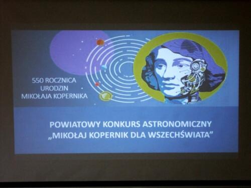 Powiatowy konkurs astronomiczny „Mikołaj Kopernik dla Wszechświata”